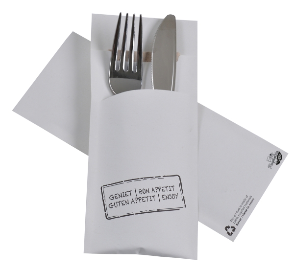 Silverware bag Pochetto eco print